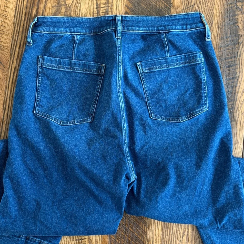 J. Crew Dark Blue Flare Jeans - Picture 5 of 7